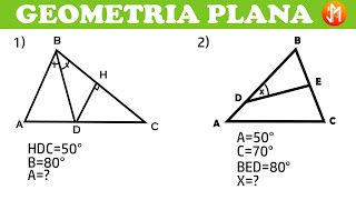 GEOMETRÍA PLANA EJERCICIOS RESUELTOS 📏 Como CALCULAR ÁNGULOS usando TEOREMAS BÁSICOS Ejercicio 2 [upl. by Sandy]