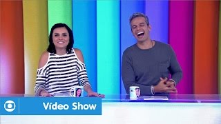 Vídeo Show Monica Iozzi e Otaviano Costa comandam o programa ao vivo [upl. by Aynotak]