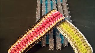 NEW Diamond Ridgeback on the Rainbow Loom 2 looms [upl. by Chancellor]