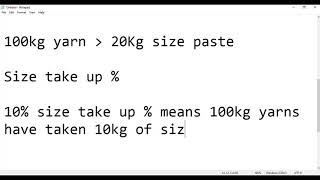 Weaving Technology Sizing  Initial Concepts [upl. by Femi]