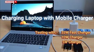 ⚡🔋 How to Charge Laptop with Mobile Charger  How to charge Laptop without charger 🔋⚡ [upl. by Ednarb]