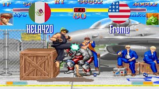 FT5 ssf2xjr1 KELA420 MX vs Fromo US Super SF II X ssf2x ssf2 Fightcade Jun 14 [upl. by Hgielrak]