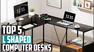 Top 5 Best L Shaped Computer Desks in 2024  Detailed Reviews amp Buyers Guide [upl. by Leschen]