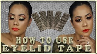 How To Apply Eyelid TapeMesh Over Eyeshadows Melanie Jennings [upl. by Astera276]