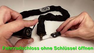 Fahrradschloss ohne Schlüssel öffnenFahrradschloss knackenVorhängeschloss öffnencrack bike lock [upl. by Giulia213]