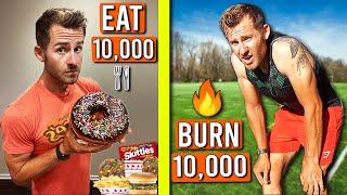 I Tried To EAT and BURN 10000 Calories in 24 HOURS [upl. by Anhcar]