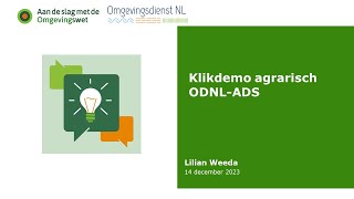 Klikdemo Agrarisch ODNL ADS [upl. by Aderf]