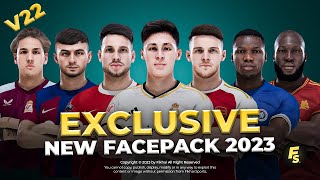 Exclusive Facepack V22 New Update 2023  Sider and Cpk  Football Life 2024 and PES 2021 [upl. by Gustav106]