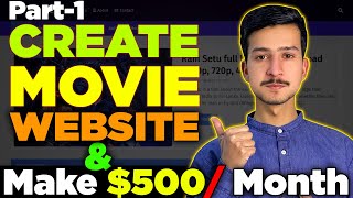 How to create a movie website and earn money 2023 full tutorial [upl. by Zilber]