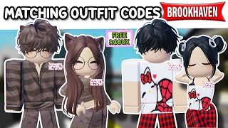 GIRL AND BOY MATCHING OUTFIT CODES FOR BROOKHAVEN 🏡RP BERRY AVENUE AND BLOXBURG 🤩✨ [upl. by Adnaral979]