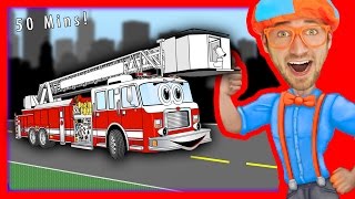 Blippi Songs for Kids  Nursery Rhymes Compilation of Fire Truck and more  50 MINS [upl. by Rosalinda17]