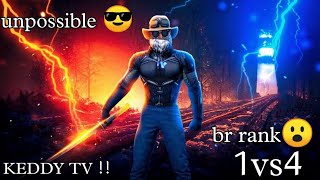 br rank 1vs4 😎 keddy tv  for possible 😈❤️‍🔥 my gameplay is hakai tv 🥶 [upl. by Ruosnam]