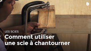 Comment utiliser une scie à chantourner  Menuiserie [upl. by Airdnassac526]