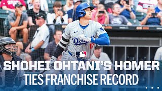 Shohei Ohtani homers amp makes it 9 STRAIGHT GAMES with an RBI Dodgers franchise record 大谷翔平ハイライト [upl. by Neenad193]