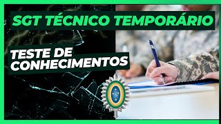 SARGENTO TÃ‰CNICO TEMPORÃRIO  TESTE DE CONHECIMENTO  EXÃ‰RCITO BRASILEIRO [upl. by Natanhoj35]