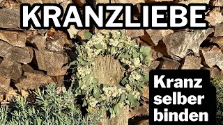 Kranz einfach und schnell selber binden  DIY 🌿 Herbst Deko die eintrocknet [upl. by Aurel36]