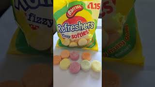 BARRATT REFRESHERS FIZZY SOFTIES refreshers fizzy candy sweets shorts [upl. by Albert]