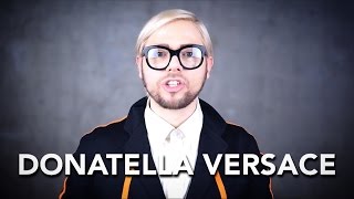 How to pronounce DONATELLA VERSACE [upl. by Mirella580]