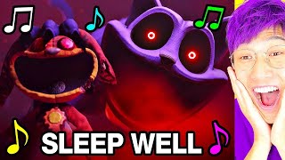 quotSLEEP WELLquot From POPPY PLAYTIME CHAPTER 3  OFFICIAL MUSIC VIDEO LANKYBOX REACTION [upl. by Oisangi]