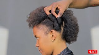 Trying The Final Method For The Short 4C Natural HairStyling  Quick amp Easy Tutorial [upl. by Bradly]