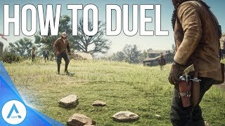 Red Dead Redemption 2 How to Duel amp WinDisarm  Duelling Bug Fix [upl. by Alehcim]