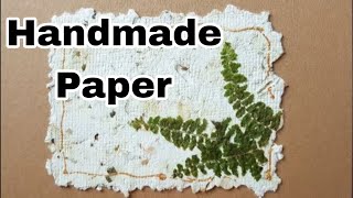 DIY  How to make handmade paper from recycled material  Paper making at home [upl. by Serle970]