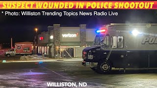 Suspect Wounded In Shootout With Williston ND Police [upl. by Semele]