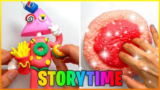 The Amazing Digital Circus Satisfying Slime ASMR 🤡🎪 Satisfying Clay Cracking Storytime [upl. by Nivel]