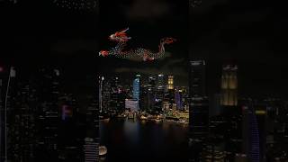 Singapore Chinese new year 2024  dragon drone show  marina bay sandsSingaporethamizhansingapore [upl. by Ahsemaj872]