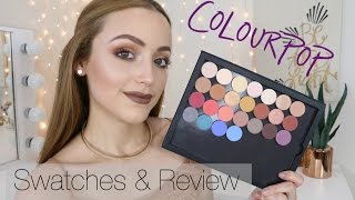 NEW Colourpop Pressed Powder Eyeshadows  Swatches amp Mini Reviews [upl. by Kristoffer]