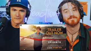 SRIKANTH Official Trailer RAJKUMMAR RAO  JYOTIKA ALAYA  REACTION [upl. by Assirol]