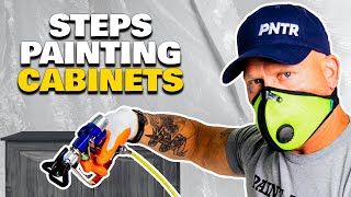 HOW TO PAINT CABINETS Our entire cabinet painting process exposed [upl. by Yssim]