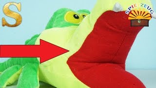 RIESIGES KROKODIL Kuscheltier  PAUL Kindheitserinnerung Kroko Doc deutsch auspacken [upl. by Johnathan]