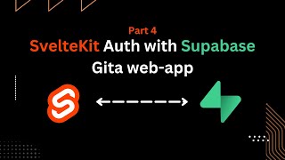 Supercharge Your Gita App Supabase Auth amp Hooks in SvelteKit Part 4 [upl. by Lucchesi]