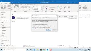 How to Recall sent email message in Outlook  Office 365 [upl. by Rhiana]