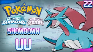 Pokémon Showdown 21  SCARF SALAMENCE DOMINOU A LIVE  Smogon UU  Pokémon BDSP [upl. by Orlena261]