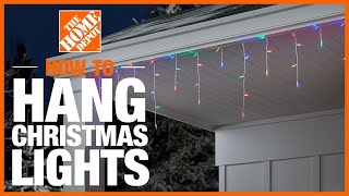 How to Hang Christmas Lights  The Home Depot [upl. by Haeli]