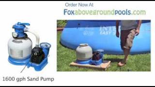 14quot Intex 1600 gph Pool Sand Filter Pump Instructional Video 56673 [upl. by Eldora]