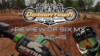 Review of 6 MX Tracks at Durhamtown  May 2023 [upl. by Kalvin]