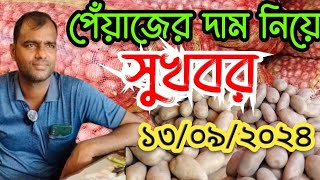 120924 পেঁয়াজের বাজার দর। Onion ginger price today [upl. by Aizahs]