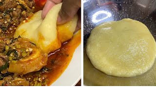 Cassava amp Plantain FUFU 2 easy ways [upl. by Sirovat37]