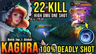 Kagura 22 Kills Insane One Shot Damage Build  Build Top 1 Global Kagura  MLBB [upl. by Vahe]