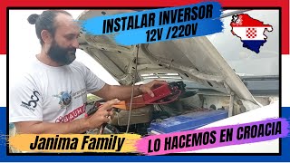 Como INSTALAR un INVERSOR de CORRIENTE 12v a 220v110v en una AUTOCARAVANA 🚌 CAMPER  Casa Rodante [upl. by Lled340]