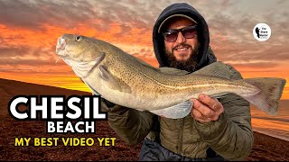 Chesil Beach Catching Cod amp Cooking With Fishing Coach Wayne Hand Cod Fishing [upl. by Abisia]