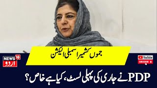 JK Election PDP ने Iltija Mufti को दी बड़ी ज़िम्मेदारी Kashmir  Election  N18 Urdu [upl. by Etnahsal]