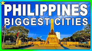 Top 10 Biggest Cities In PHILIPPINES 👈  Best Places To Visit [upl. by Notelrac]