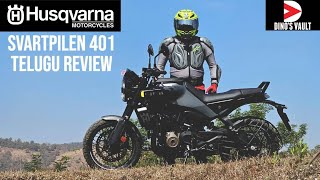 Husqvarna Svartpilen 401 Telugu Review  Features Specs Price Mileage etc [upl. by Marquez]