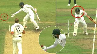 Mushfiqur Rahims bizarre Handling the Ball dismissal against New Zealand  Nz vs Ban 2nd Test [upl. by Bolt]