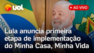 🔴 Lula ao vivo Presidente anuncia 1ª seleção de propostas do Minha Casa Minha Vida acompanhe [upl. by Nahtad]