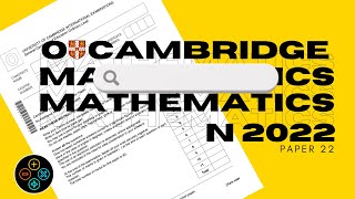 O Level Math D November 2022 Paper 22 402422 [upl. by Rot]